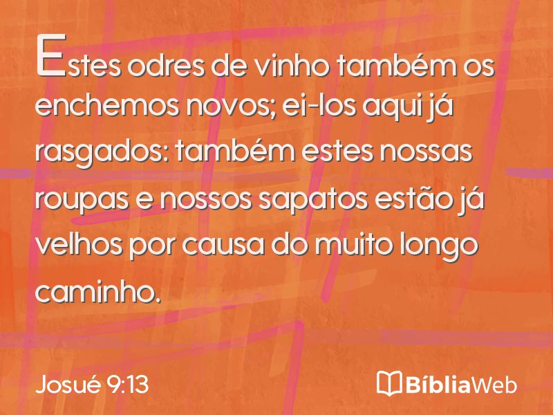 Josué 9:13 em imagem para compartilhar