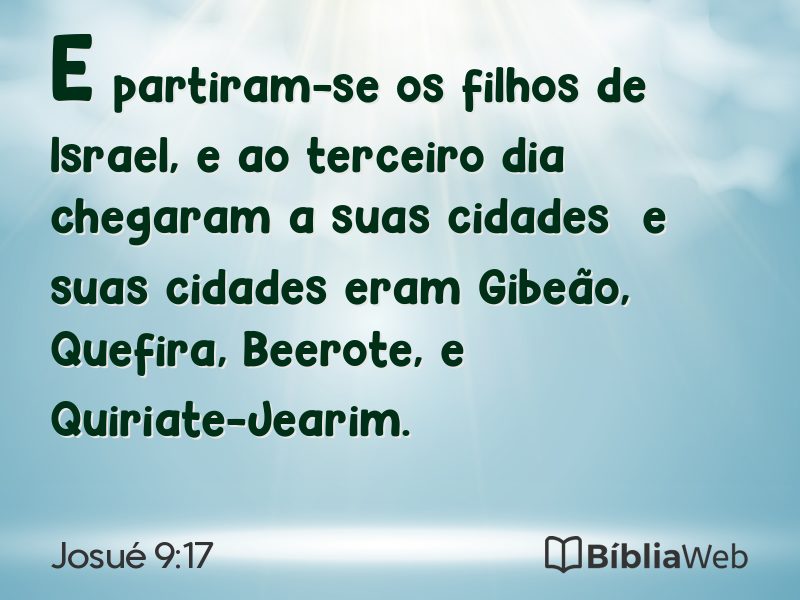 Josué 9:17 em imagem para compartilhar