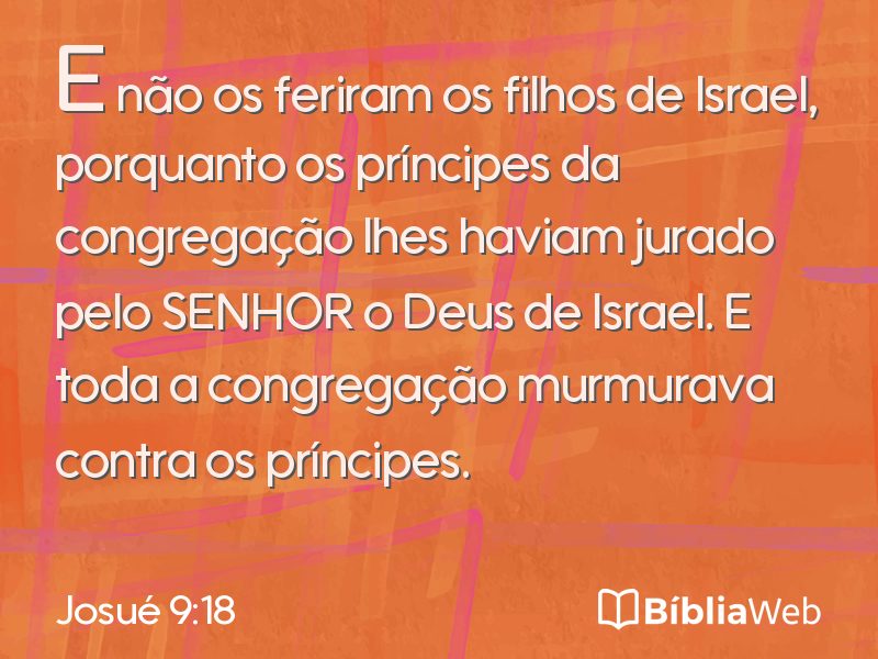 Josué 9:18 em imagem para compartilhar
