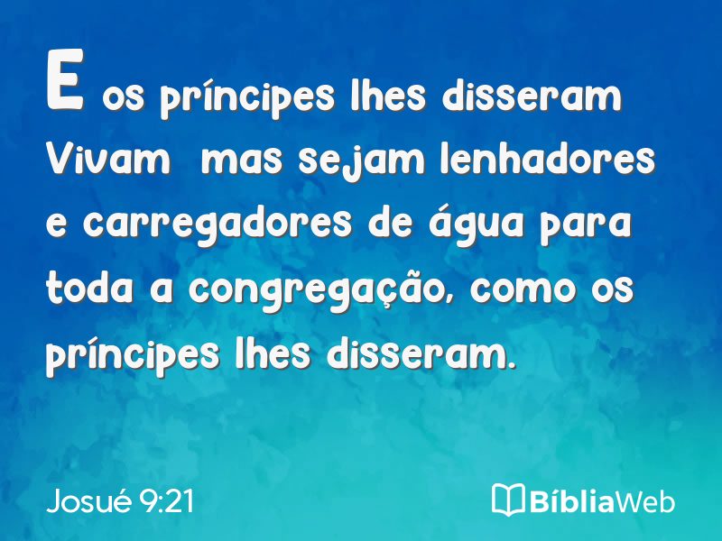 Josué 9:21 em imagem para compartilhar