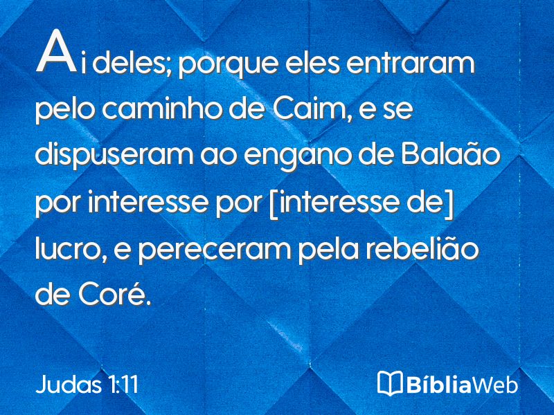 Judas 1:11 em imagem para compartilhar