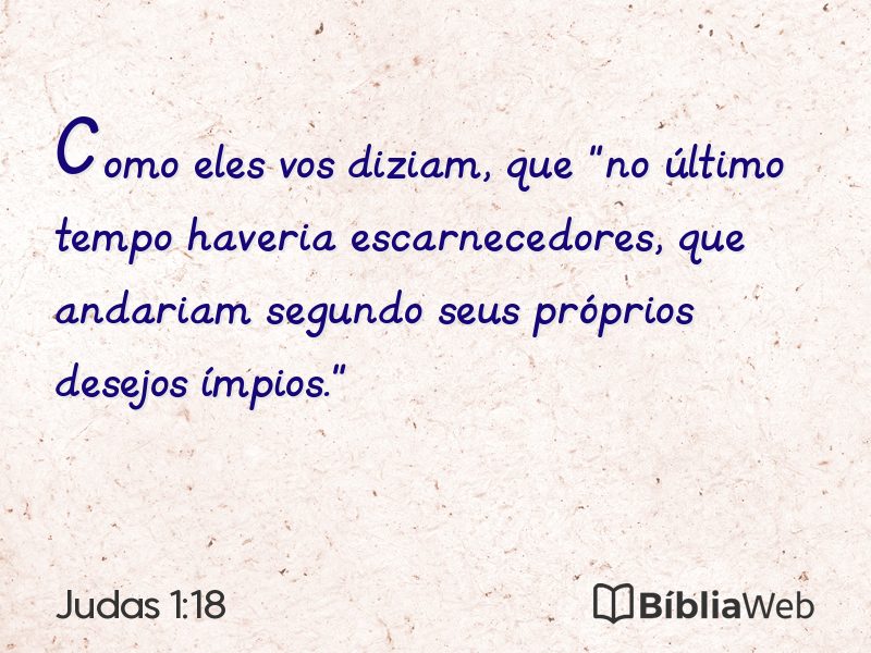 Judas 1:18 em imagem para compartilhar
