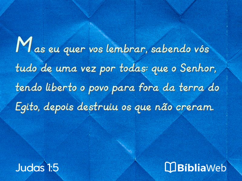 Judas 1:5 em imagem para compartilhar