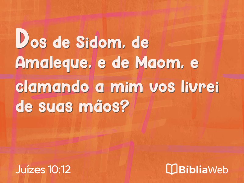 Juízes 10:12 em imagem para compartilhar