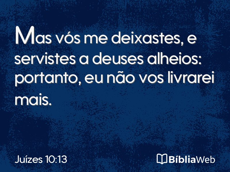 Juízes 10:13 em imagem para compartilhar