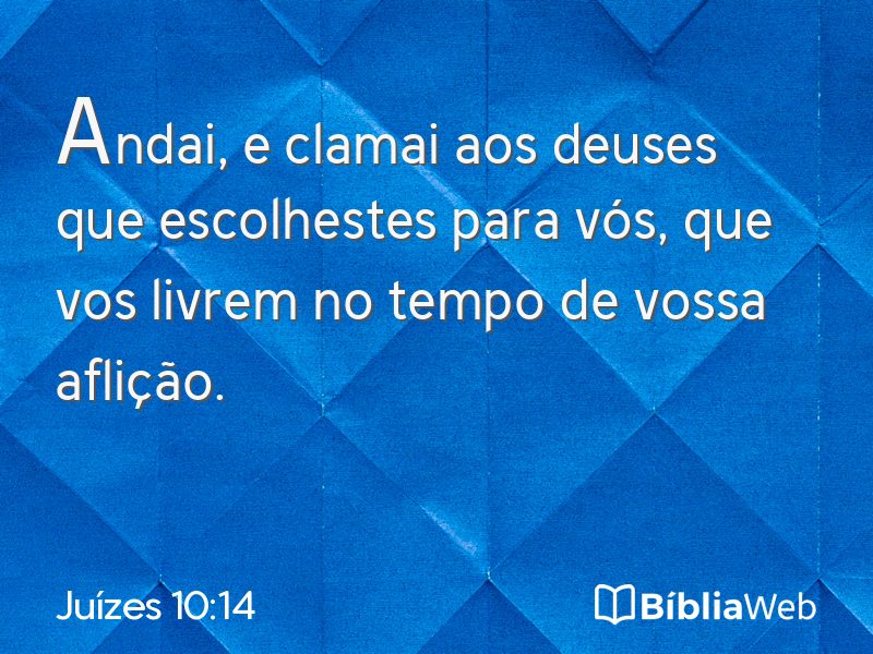 Juízes 10:14 em imagem para compartilhar