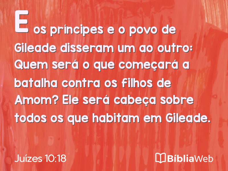 Juízes 10:18 em imagem para compartilhar