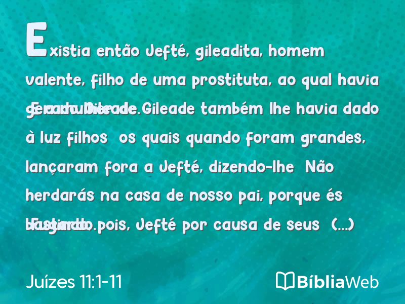 Juízes 11:1-11 em imagem para compartilhar