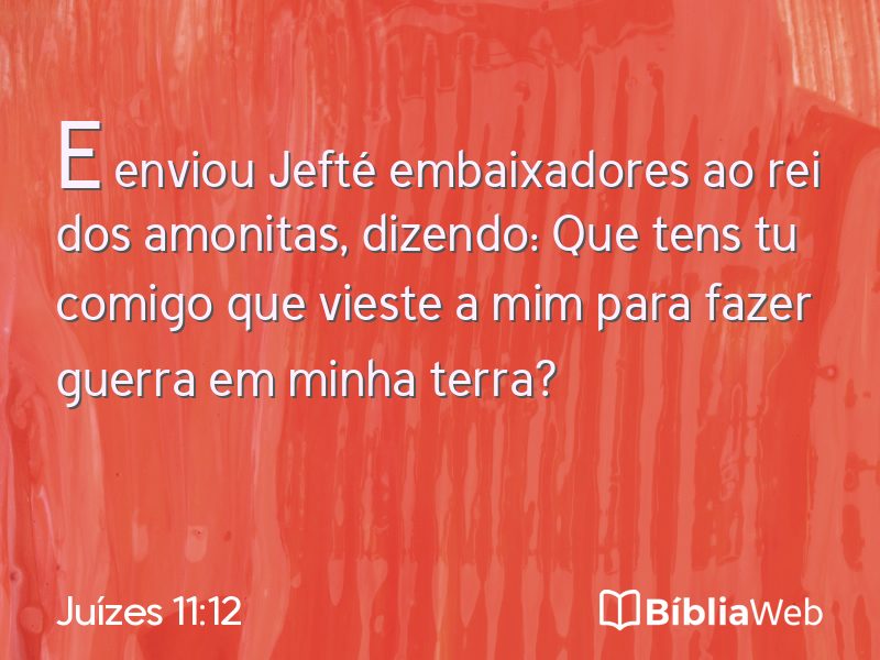 Juízes 11:12 em imagem para compartilhar