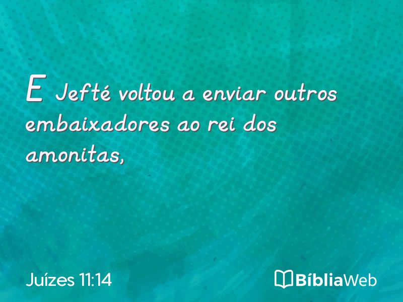 Juízes 11:14 em imagem para compartilhar