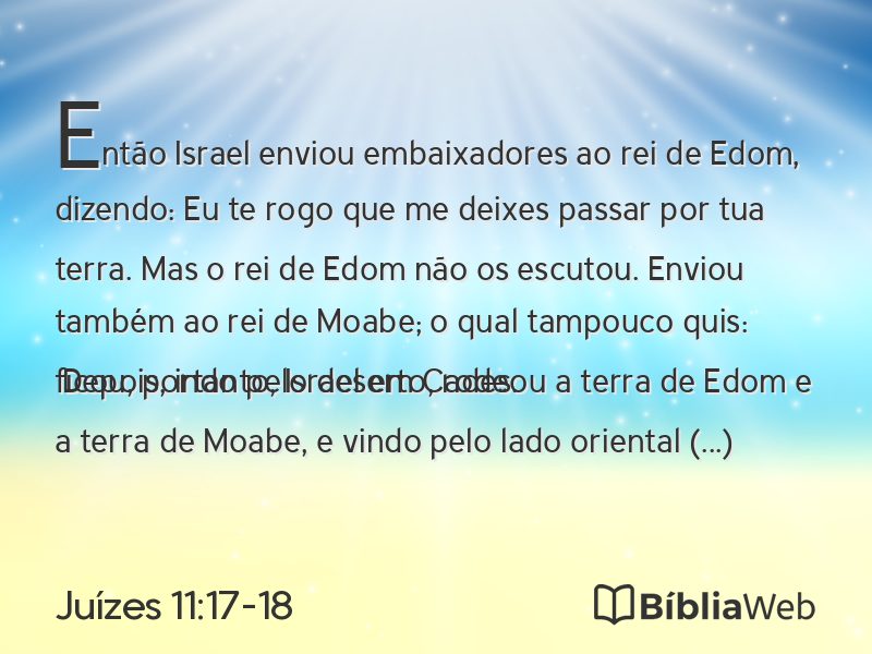 Juízes 11:17-18 em imagem para compartilhar