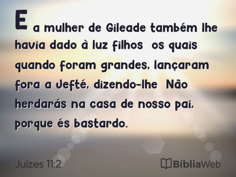 Juízes 11:2 em imagem para compartilhar