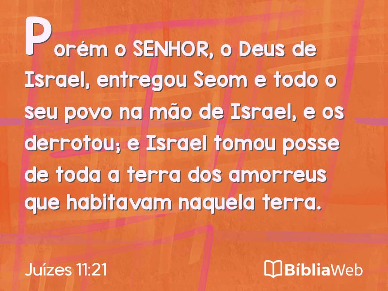 Juízes 11:21 em imagem para compartilhar