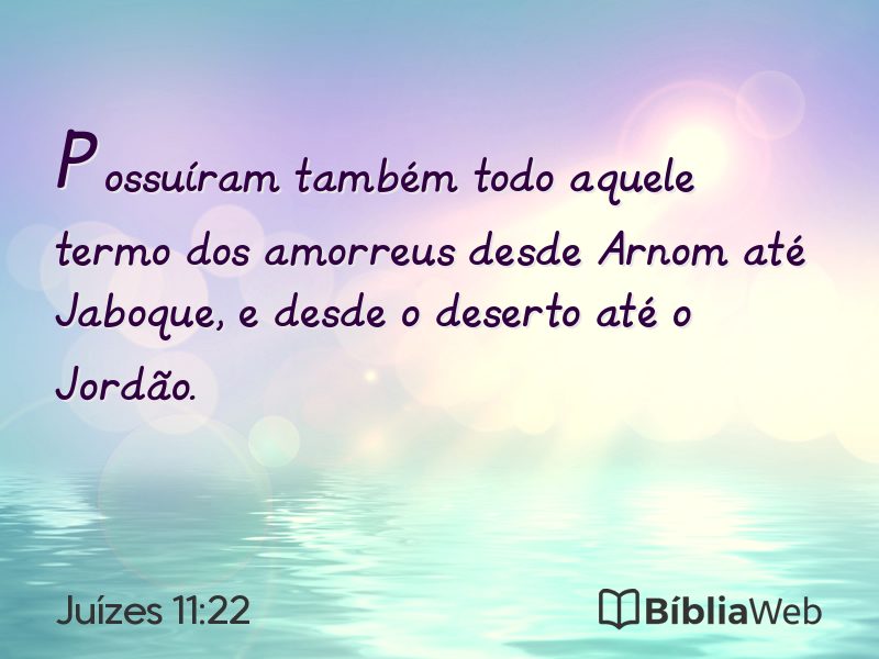 Juízes 11:22 em imagem para compartilhar