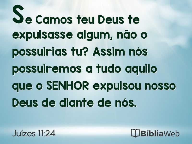 Juízes 11:24 em imagem para compartilhar