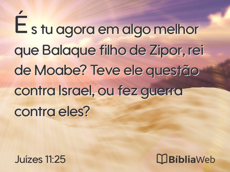 Juízes 11:25 em imagem para compartilhar