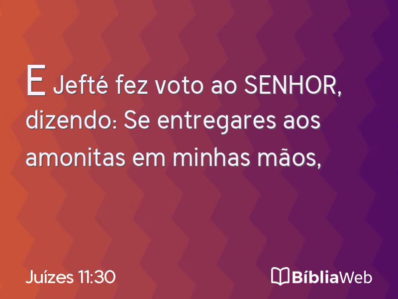 Juízes 11:30 em imagem para compartilhar