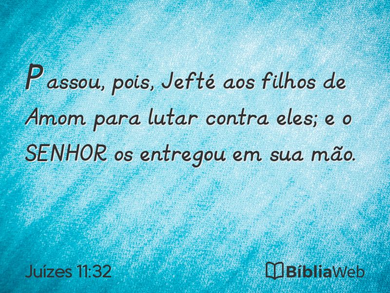 Juízes 11:32 em imagem para compartilhar