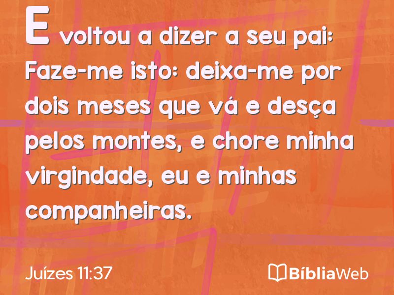 Juízes 11:37 em imagem para compartilhar