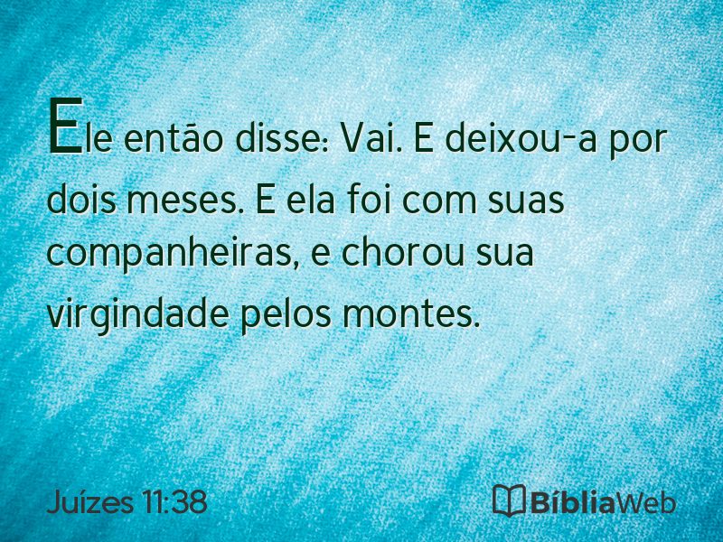 Juízes 11:38 em imagem para compartilhar