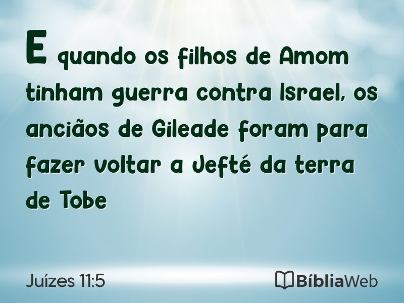 Juízes 11:5 em imagem para compartilhar