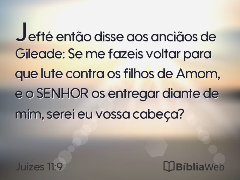 Juízes 11:9 em imagem para compartilhar
