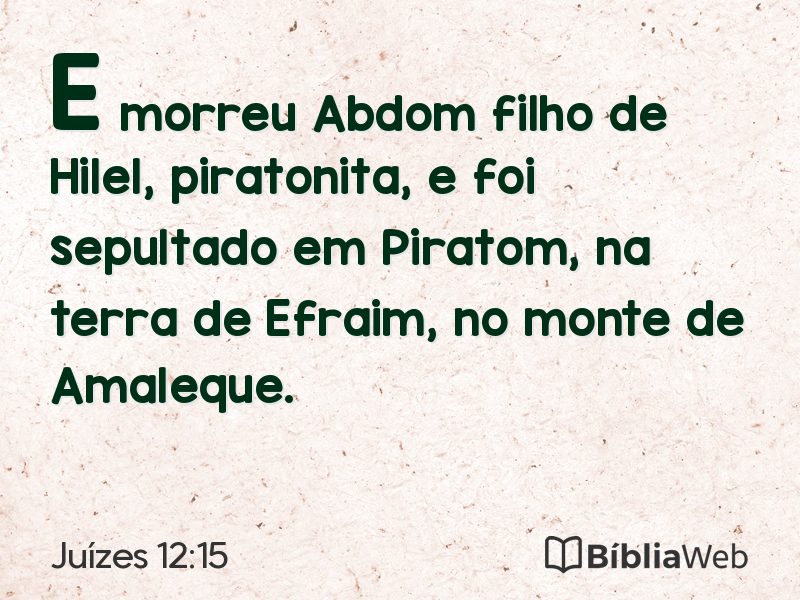 Juízes 12:15 em imagem para compartilhar