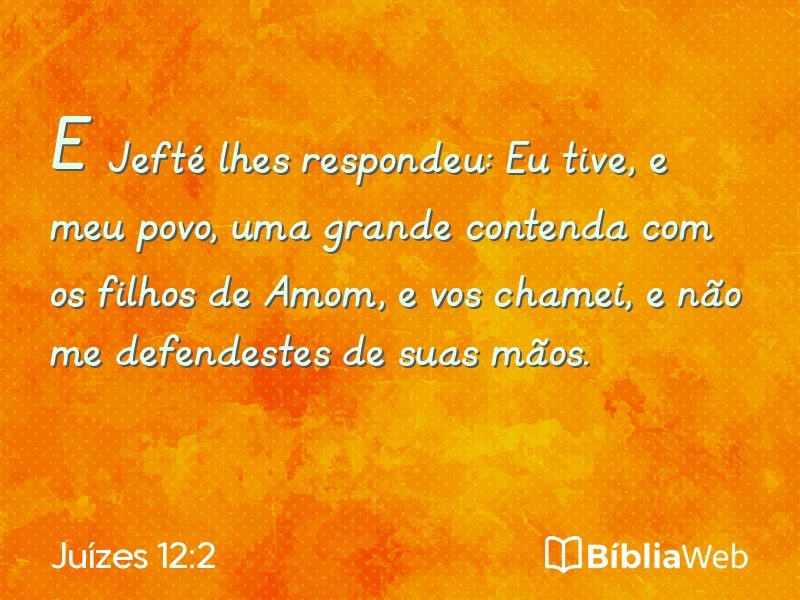 Juízes 12:2 em imagem para compartilhar
