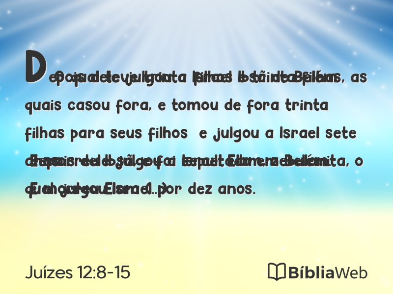 Juízes 12:8-15 em imagem para compartilhar