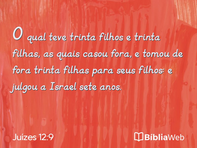 Juízes 12:9 em imagem para compartilhar