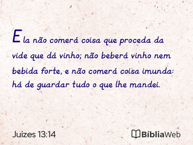 Juízes 13:14 em imagem para compartilhar