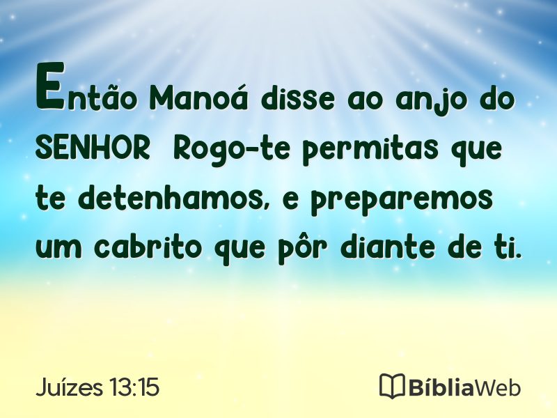Juízes 13:15 em imagem para compartilhar