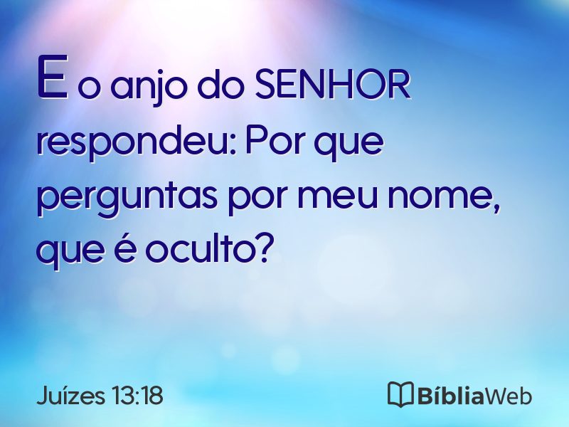 Juízes 13:18 em imagem para compartilhar
