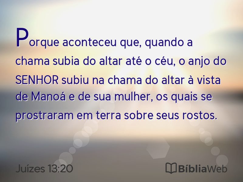Juízes 13:20 em imagem para compartilhar