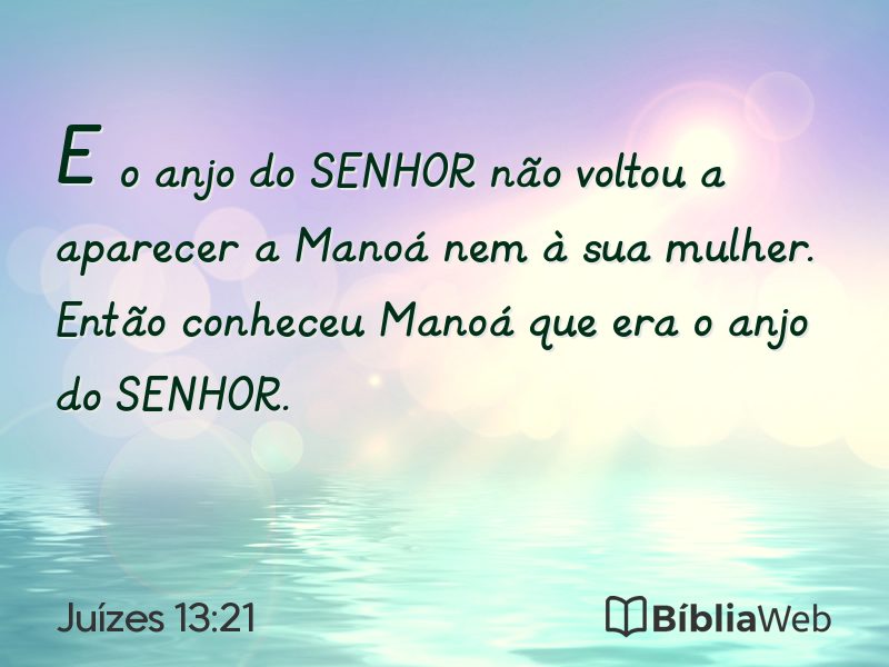 Juízes 13:21 em imagem para compartilhar