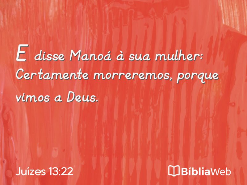 Juízes 13:22 em imagem para compartilhar