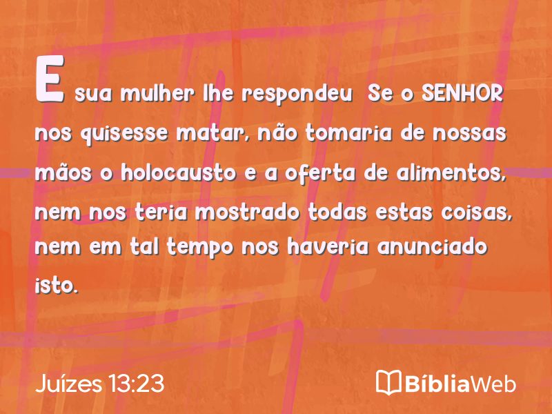 Juízes 13:23 em imagem para compartilhar
