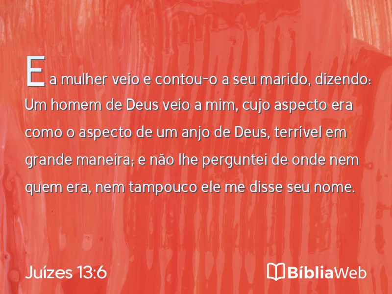 Juízes 13:6 em imagem para compartilhar