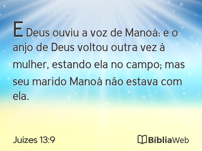 Juízes 13:9 em imagem para compartilhar