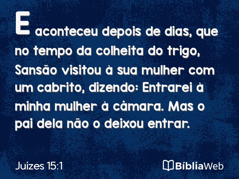 Juízes 15:1 em imagem para compartilhar