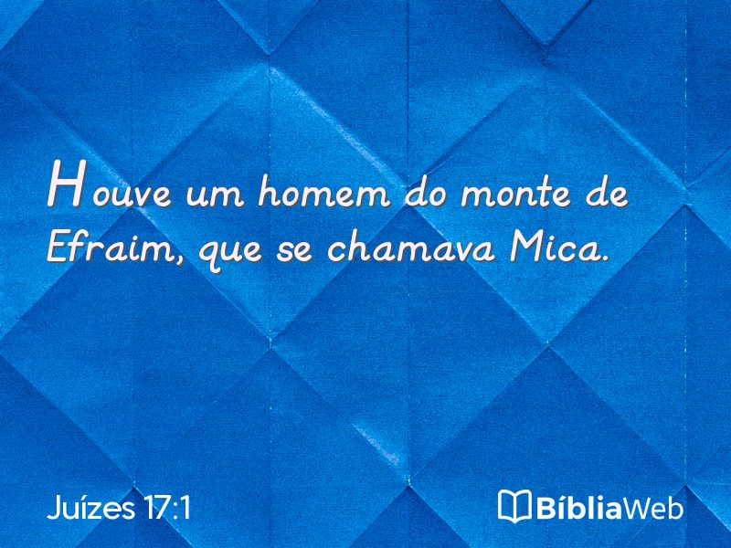 Juízes 17:1 em imagem para compartilhar