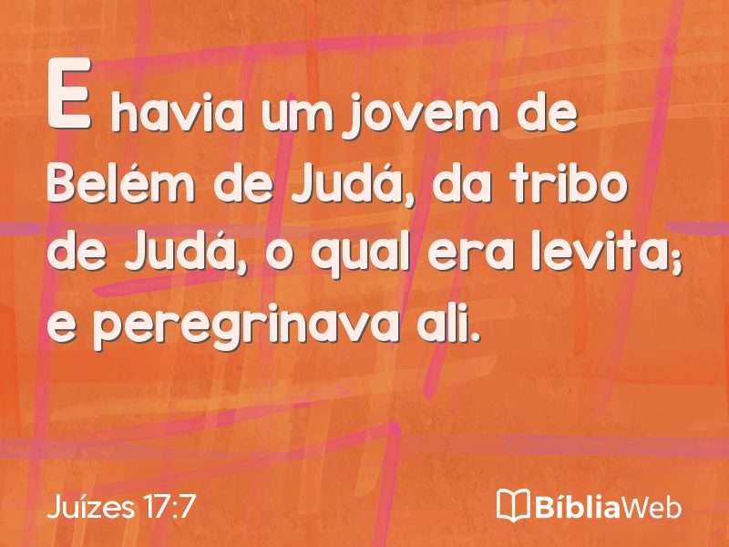 Juízes 17:7 em imagem para compartilhar