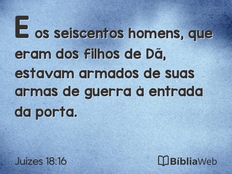 Juízes 18:16 em imagem para compartilhar