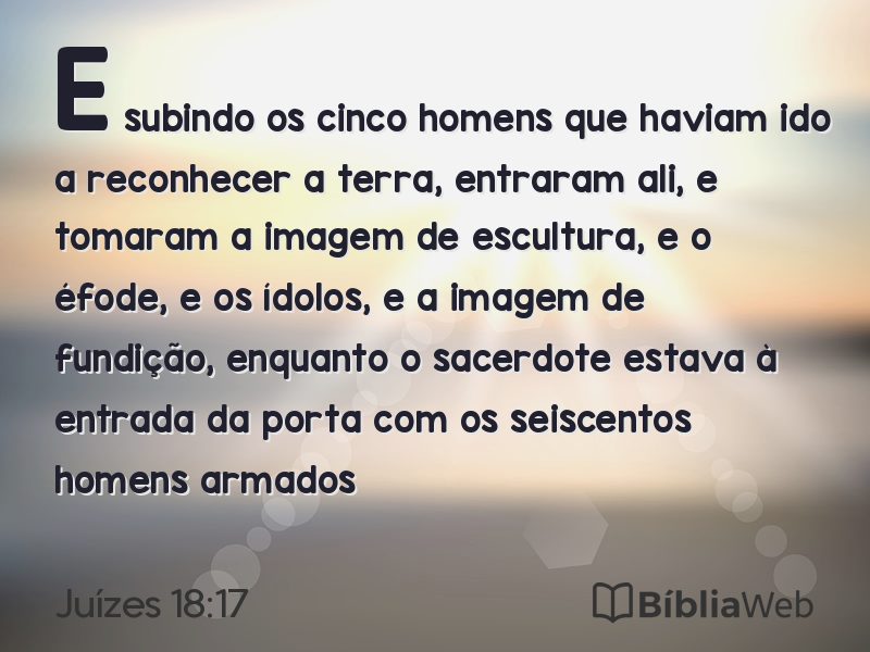 Juízes 18:17 em imagem para compartilhar