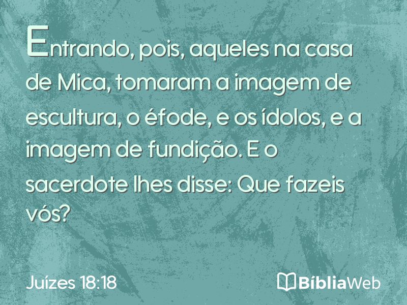 Juízes 18:18 em imagem para compartilhar