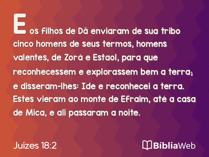 Juízes 18:2 em imagem para compartilhar