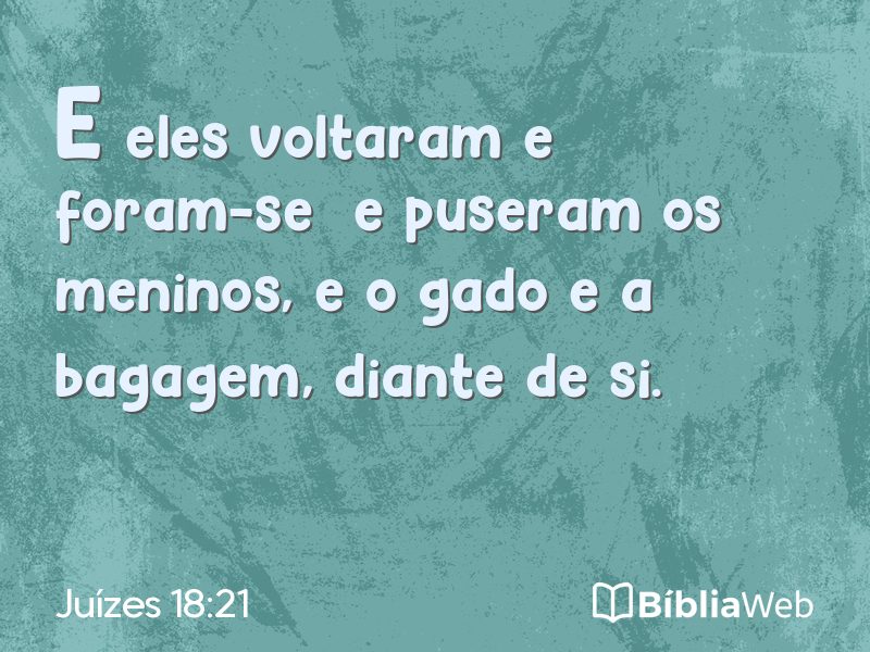 Juízes 18:21 em imagem para compartilhar