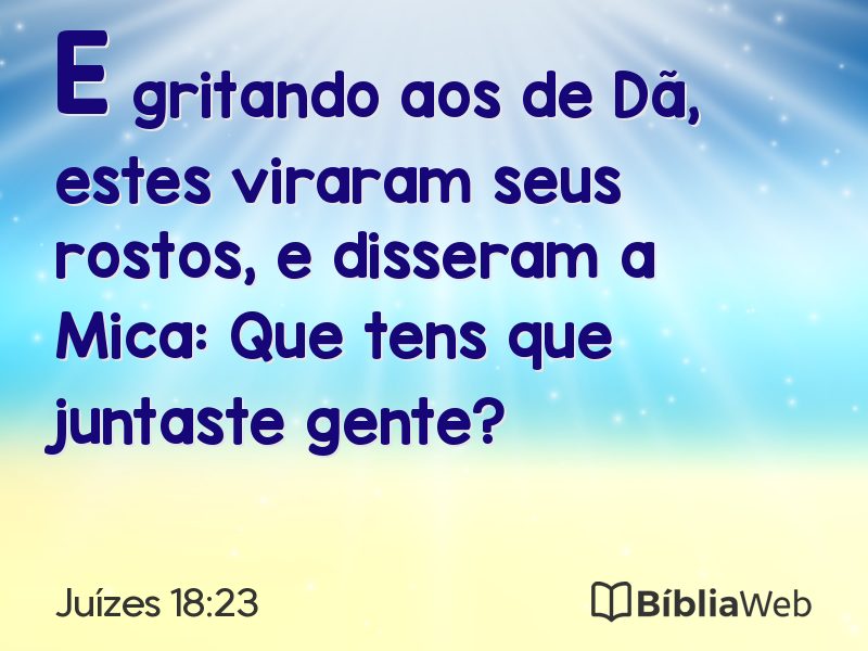 Juízes 18:23 em imagem para compartilhar