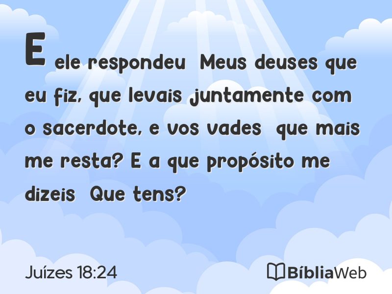 Juízes 18:24 em imagem para compartilhar
