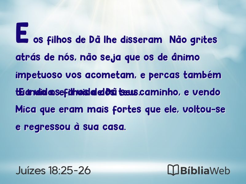 Juízes 18:25-26 em imagem para compartilhar